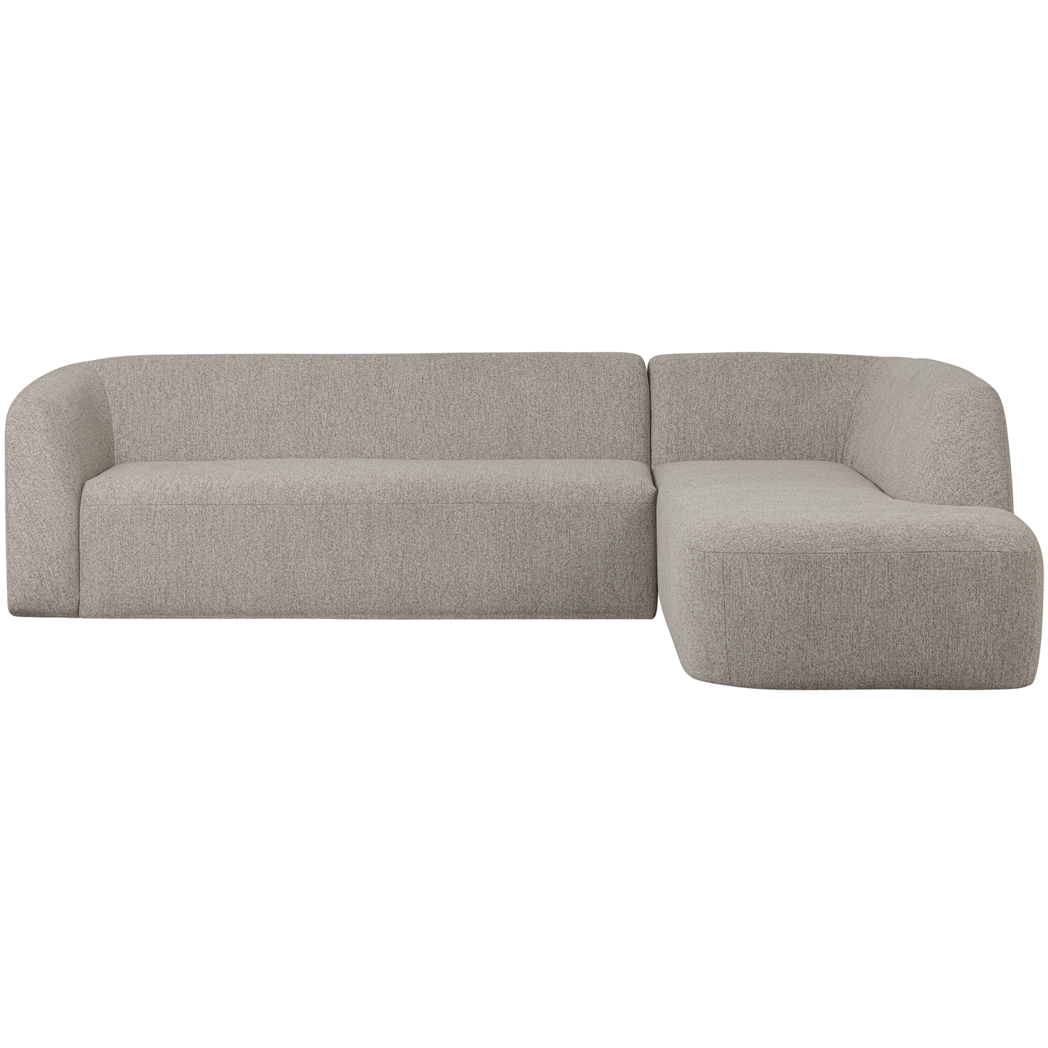 WOOOD hoekbank rechts Sloping - Polyester - Off White Melange