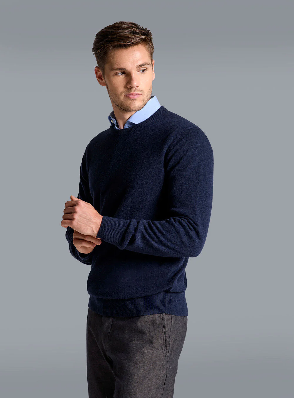 Casual heren sweater van kasjmier – Benjo
