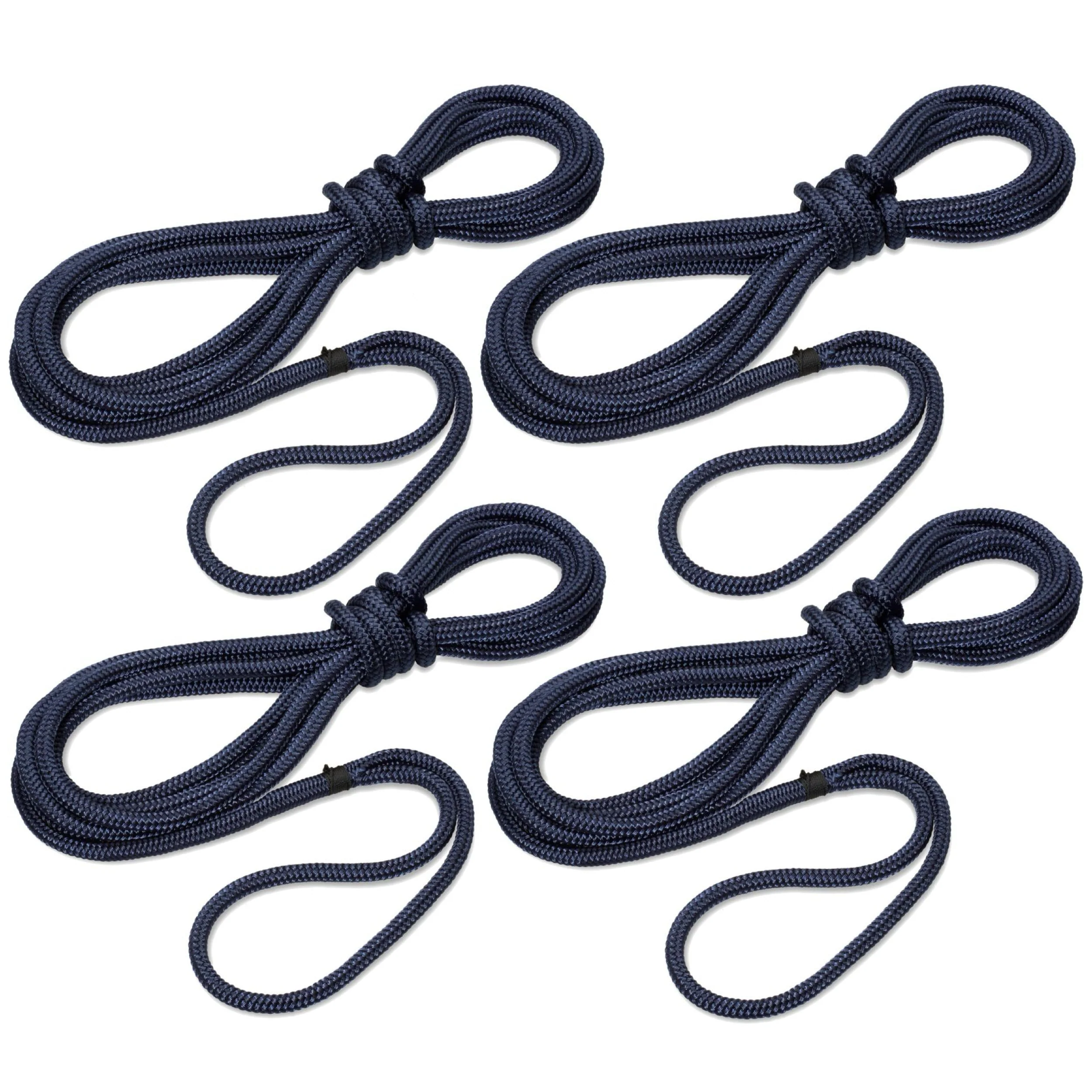 Set met 4 zwarte Taifun®-meerpalen 12 Millimeter